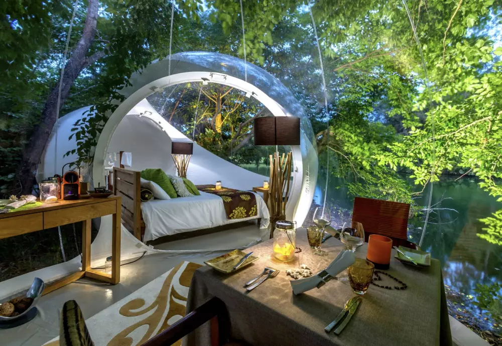 invisible bubble tent