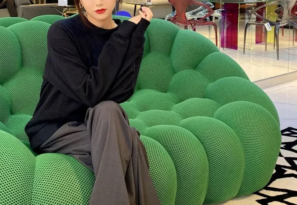 green bubble sofa